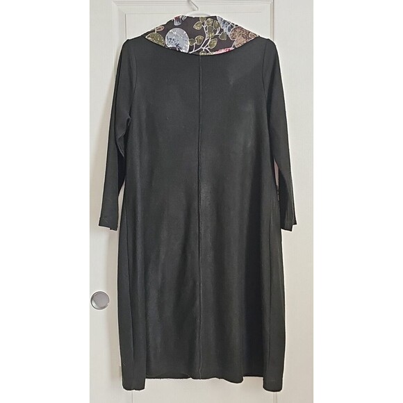 Pretty Angel Floral Knit Duster XL Black Whimsygoth Mixed Media Cardigan - Picture 13 of 16